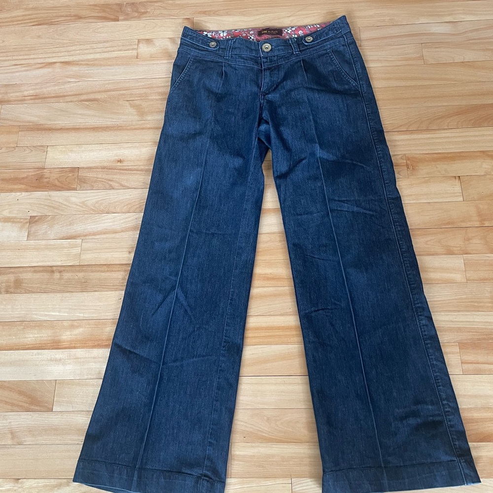 EUC Lee one True Fit 6M Women’s Wide leg jeans